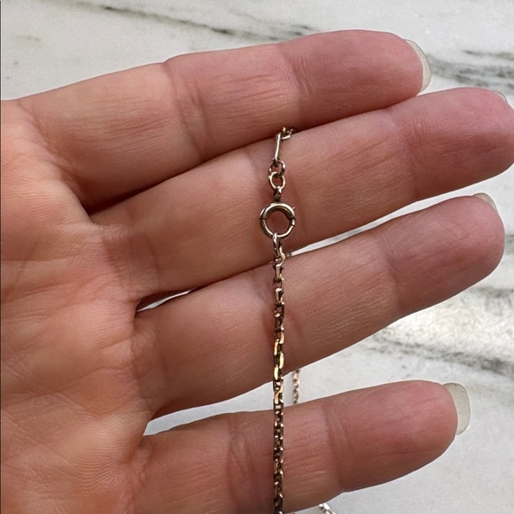 Vintage 14K Interlocking Gold Chain 24" long 8.55 grams - Picture 3 of 9